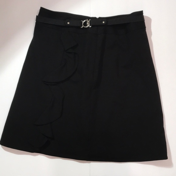 White House Black Market Dresses & Skirts - White House Black Market Ruffled Belted Skirt